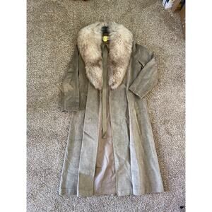 Vintage Count Romi Snake print suede jacket